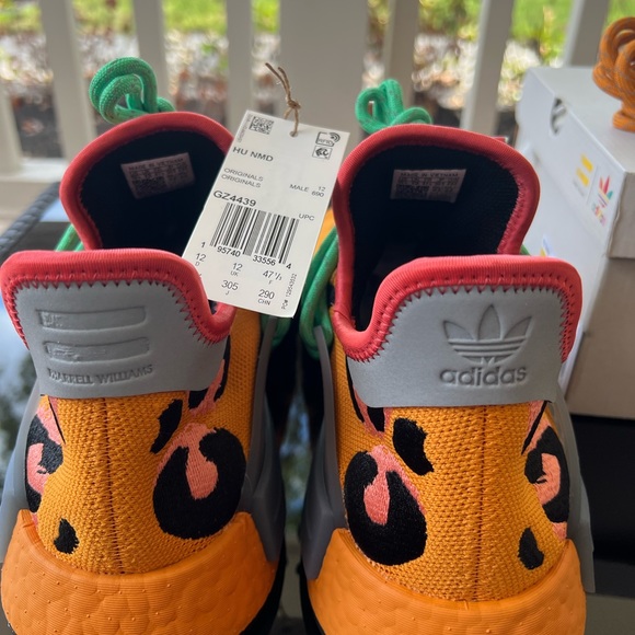 adidas Pharrell x NMD HU Human Race Animal Print Sneakers GZ4439 Men's Size 12 - Picture 8 of 10